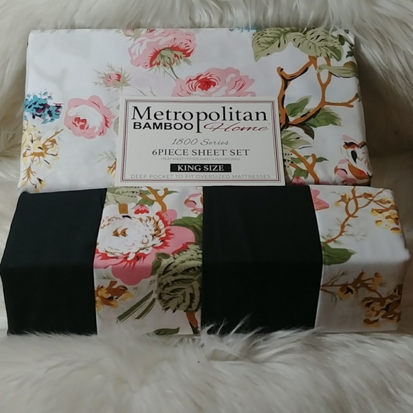 Metropolitan Bamboo Home Bedding Metropolitan Bamboo Floral King